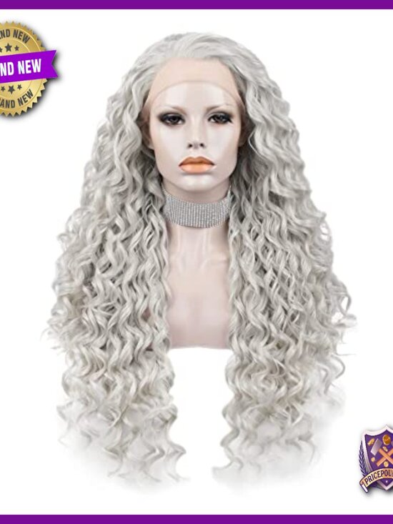 Lace Front Synthetic Wig Heat Resistant 150% Density Cosplay Party main image 5